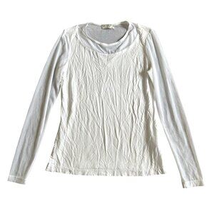 Anatomie Women's Sz XS White Mesh Long-Sleeve Top